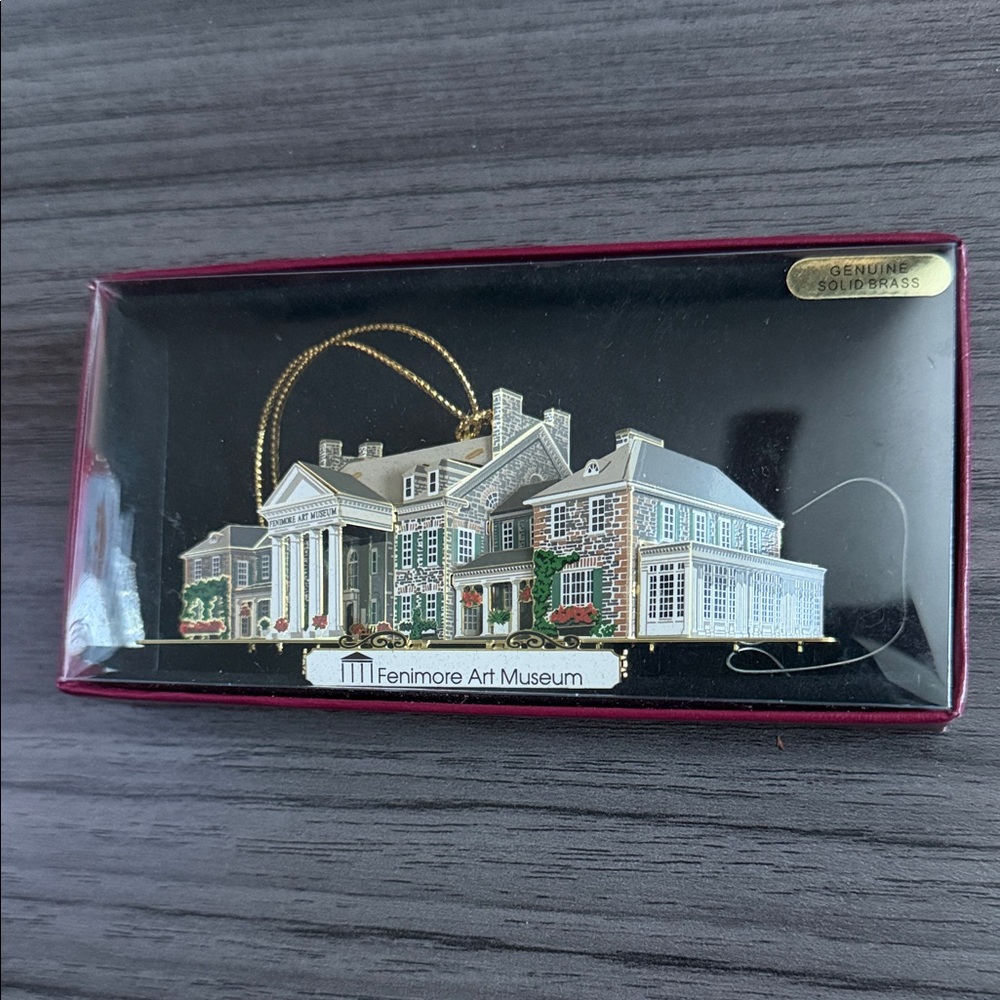 Fenimore Art Museum Brass Holiday Ornament